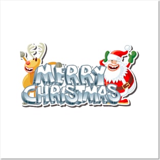 Merry Christmas title Posters and Art